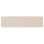 vidaXL Tapis Antidérapants pour Escaliers 15 Pièces Crème 75 x 20 cm PP
