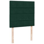 vidaXL Sommier à lattes de lit avec matelas Vert foncé 90x200 cm