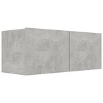 Vidaxl ensemble de meuble tv 5 pièces gris béton aggloméré