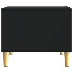vidaXL Table basse Noir 50 x 49 x 40 cm Bois d'ingénierie