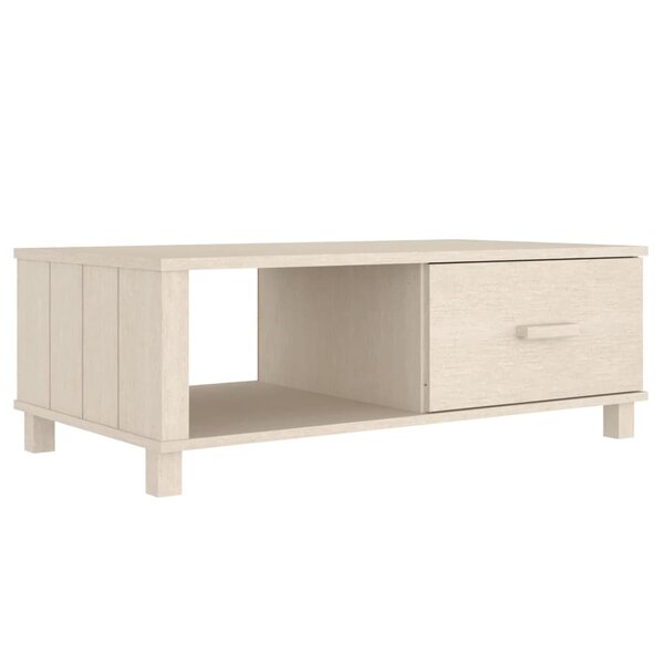 vidaXL Table basse HAMAR Marron miel 100x55x35 cm Bois massif de pin