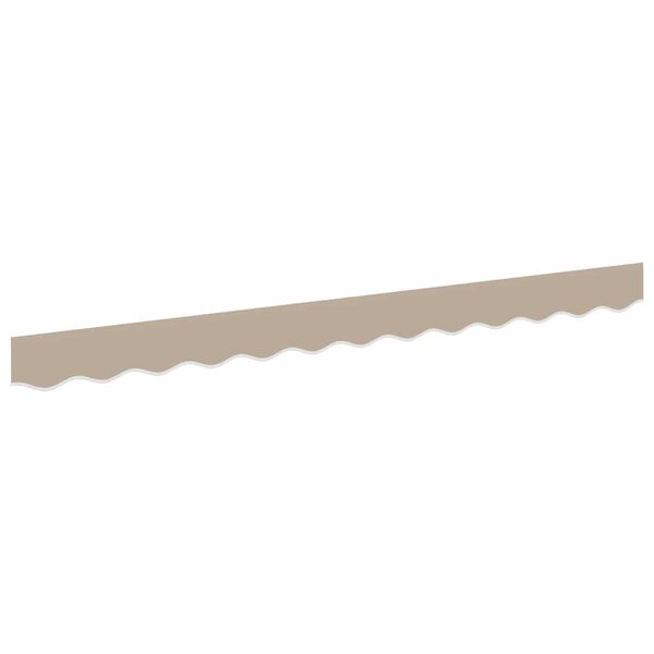 vidaXL Bande de auvent Beige 3.3 x 0.2 m Toile