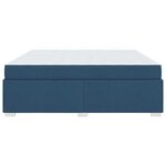 vidaXL Cadre de lit Bleu 200 x 200 cm tissu