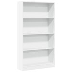 vidaXL Bibliothèque blanc 80x24x143 cm bois d'ingénierie