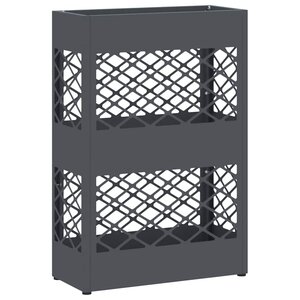 vidaXL Porte-parapluie avec stockage Anthracite 28 x 12 x 41 cm Acier
