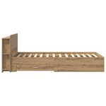 vidaXL Cadre de lit avec rangement Chêne artisanal 80 x 200 cm