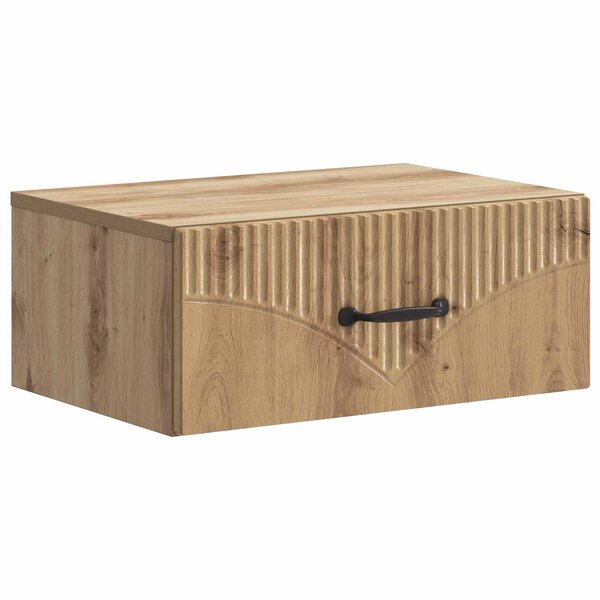 vidaXL Cabinet de chevet mural Chêne artisanal 49 x 34 5 x 20 cm