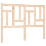 vidaXL Cadre de lit avec tête de lit 140x190 cm bois massif