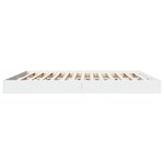 vidaXL Cadre de lit blanc 200x200 cm bois d'ingénierie