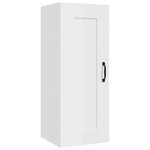vidaXL Armoire suspendue Blanc brillant 35x34x90 cm Bois d'ingénierie