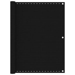 vidaXL Écran de balcon Noir 120x400 cm PEHD
