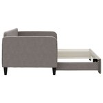 vidaXL Lit de jour avec lit gigogne taupe 90x200 cm tissu