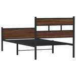 vidaXL Cadre de lit sans matelas chêne marron 107x203 cm