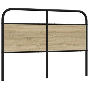 vidaXL Tête de lit de remplacement chêne sonoma 120 cm acier et bois d'ingénierie