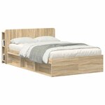 vidaXL Cabinet de Tête de Lit avec stockage Sonoma Bois d'ingénierie
