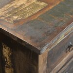 vidaXL Armoire avec 16 tiroirs en style antique Bois massif recyclé