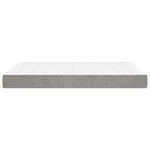 vidaXL Matelas de lit à ressorts ensachés fermeté moyenne 120x210x20 cm velours