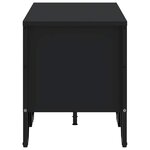 vidaXL Meuble TV noir 122x34x41 cm bois d'ingénierie