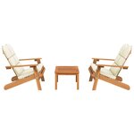 Ensemble de Salon de jardin meuble d'extérieur ensemble de mobilier adirondack 3 pièces bois acacia solide 02_0014212