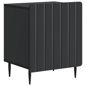 vidaXL Cabinet de chevet Noir 43 x 34 5 x 52 cm Bois d'ingénierie