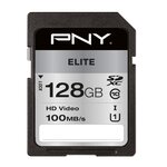 PNY Carte mémoire SD 128GB ELITE C10 U1