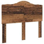 vidaXL Cadre de lit Bois ancien 135 x 190 cm Pin massif