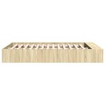 vidaXL Cadre de lit sans matelas chêne sonoma 160x200 cm