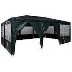 vidaXL Tente de fête Vert et blanc 600 x 400 x 266 cm