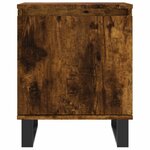 vidaXL Table de chevet chêne fumé 40x30x50 cm bois d'ingénierie