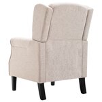 vidaXL Fauteuil Beige Tissu