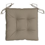 vidaXL Coussins de palette lot de 4 taupe 50x50x7 cm tissu oxford