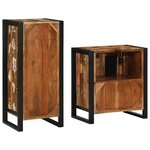 vidaXL Ensemble de mobilier de salle de bain avec étagère 2 Pièces