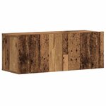 vidaXL Meubles TV muraux 5 Pièces vieux bois bois d'ingénierie