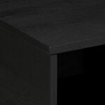 vidaXL Table basse Noir 80x50x40 cm Bois d'ingénierie