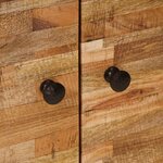 vidaXL Meuble d'appoint Marron 60 x 33 x 75 cm Bois de mangue massif
