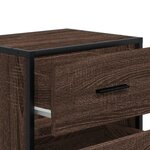 vidaXL Tables de chevet 2 Pièces chêne marron 40x31x50 cm bois ingénierie