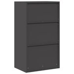 vidaXL Armoire de rangement Noir 60 x 40 x 105 cm Acier