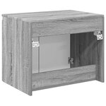vidaXL Cabinet de Salle de Bain Mural Sonoma gris 62 5 x 44 5 x 50 cm