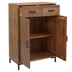 vidaXL Étagère à chaussures 75x40x110 cm Bois pin massif