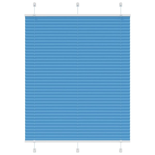 vidaXL Store plissé bleu 105x100 cm largeur du tissu 104 4cm polyester