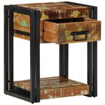 vidaXL Cabinet de chevet avec tiroir 2 Pièces 40 x 35 x 50 cm