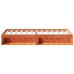 vidaXL Lit de jour sans matelas cire marron 100x200 cm pin massif