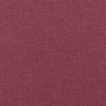 vidaXL Tabouret avec pieds en bois Rouge bordeaux Tissu