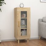 vidaXL Buffet Chêne sonoma 34 5x34x90 cm Bois d'ingénierie