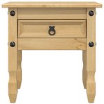 vidaXL Table d'appoint Corona 50x50x50 cm bois de pin massif