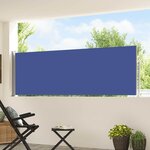 vidaXL Auvent latéral rétractable de patio 100x500 cm Bleu