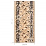 vidaXL Tapis BCF Beige 100x200 cm