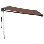 vidaXL Auvent rétractable automatique marron 300x250 cm