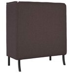 vidaXL Canapé à Haut Dossier Marron foncé 109 x 56 x 121 cm tissu
