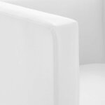 vidaXL Fauteuil cube blanc simili cuir